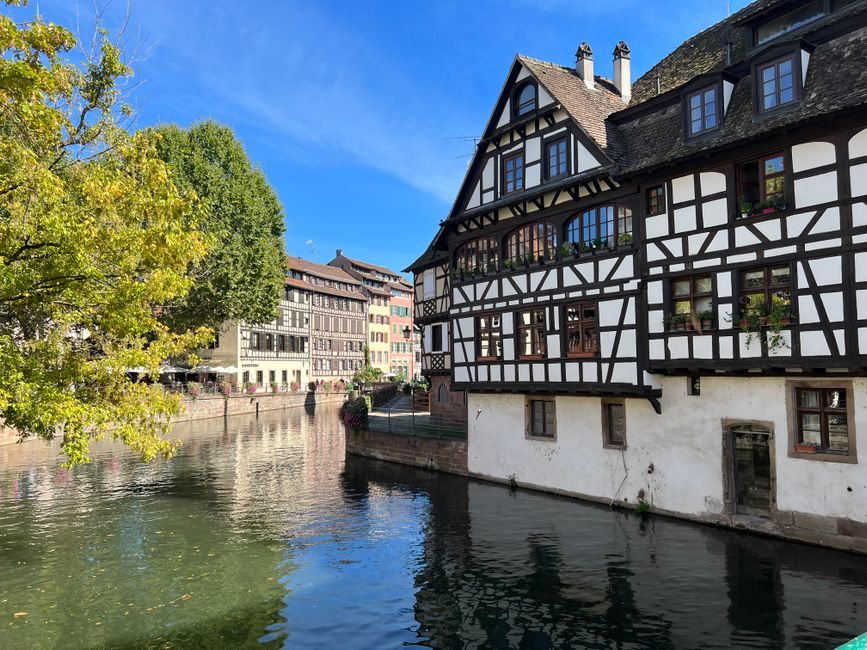 Maisons à colombages de la Petite France au bord de l'Ill